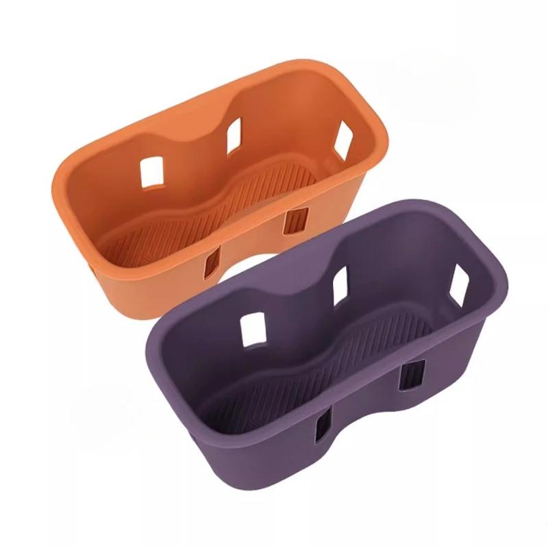 For Leapmotor C10 Center Console Cup Holder Silicone Mat Rear Seat Cup Pad Anti-slip Protective Interior Modification Accessory