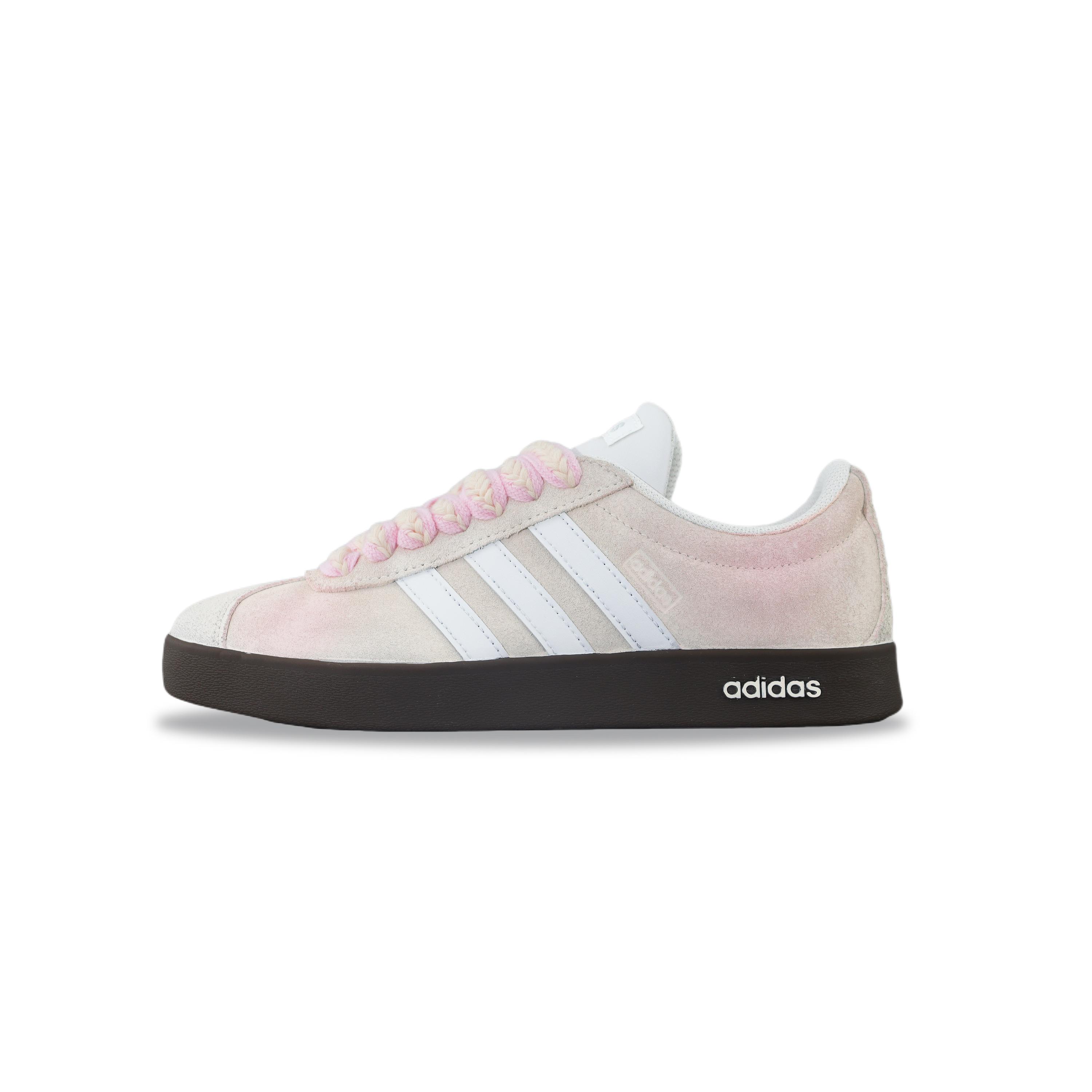 

Adidas VL COURT 2.0 Abrasion Resistant Low top Skateboard Shoes Unisex Pink JR2560(Team129-) 40⅔