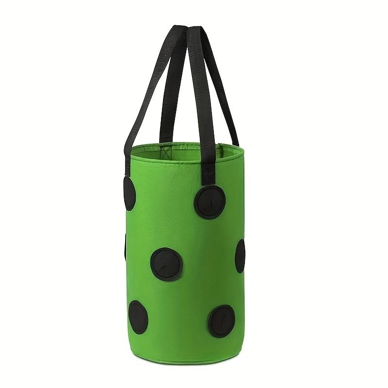 1pc Contemporary Geometric Pattern Plastic Plant Growing Bag, Wall Hanging Strawberry Planter, Lightweight, Indoor & Patio Use