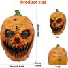 Creepy Halloween Pumpkin Mask, Novelty Latex Scary Halloween Costume Party Props