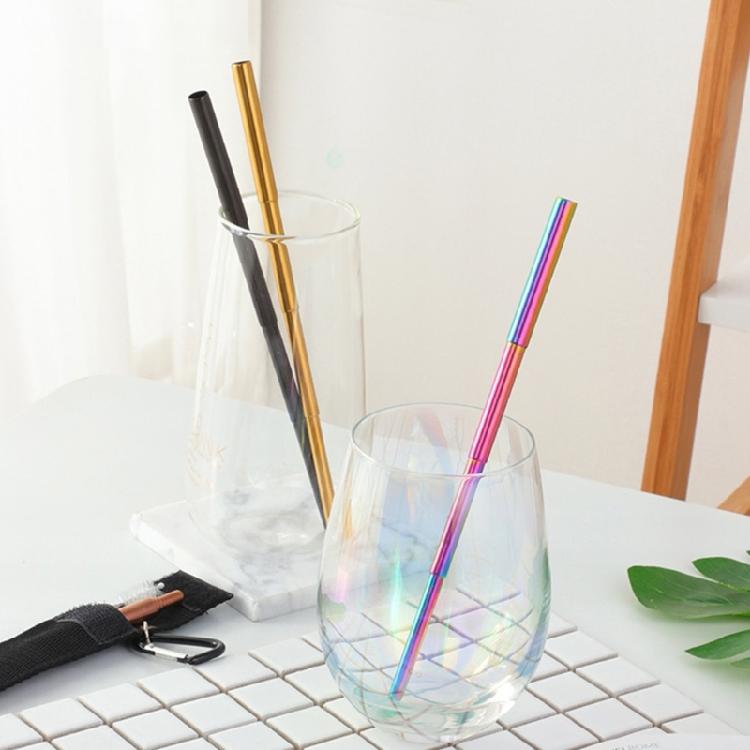 Professional Telescoping Straw Cleaning Brush With Soft Bristles Heat Resistant Straw For Daily Cleaning