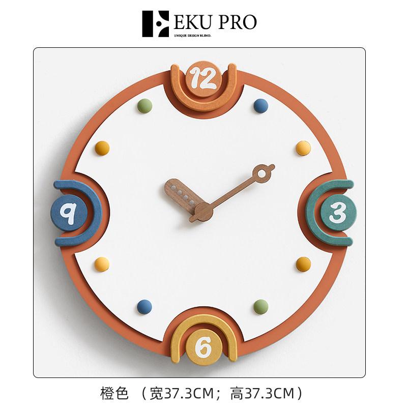 Cute Interior Clock Wall Creative Design Aesthetic Silent Fashion Minimalist Wall Clocks Simple Cartoon Wanduhr Home Decoration