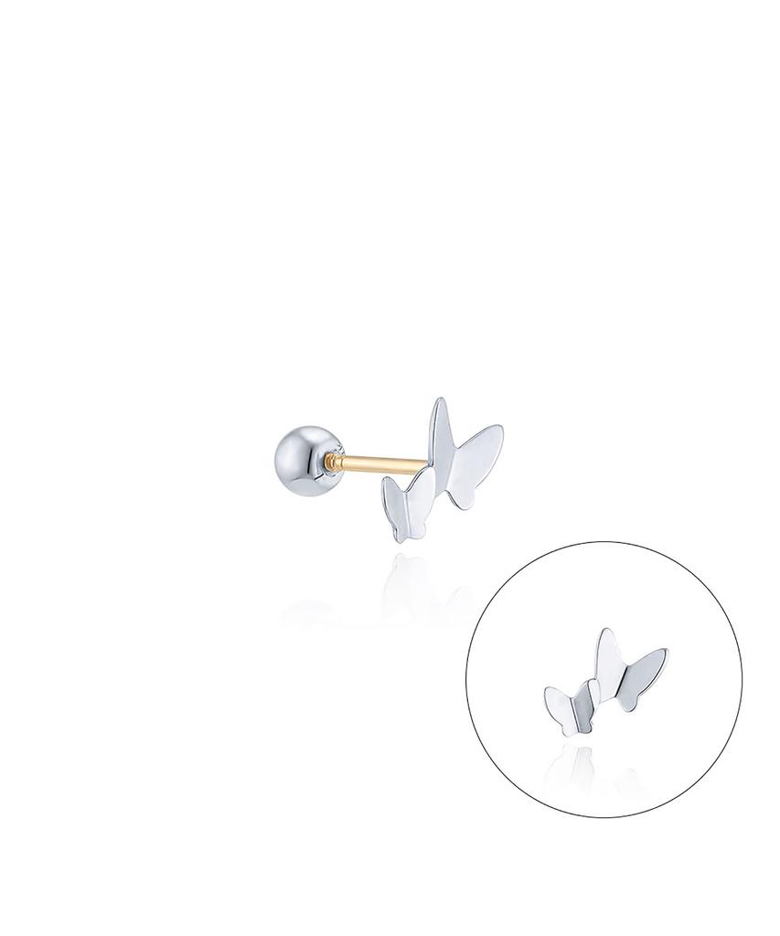 Lloyd Twin Butterfly 14K Gold Piercing Lpfp3030G