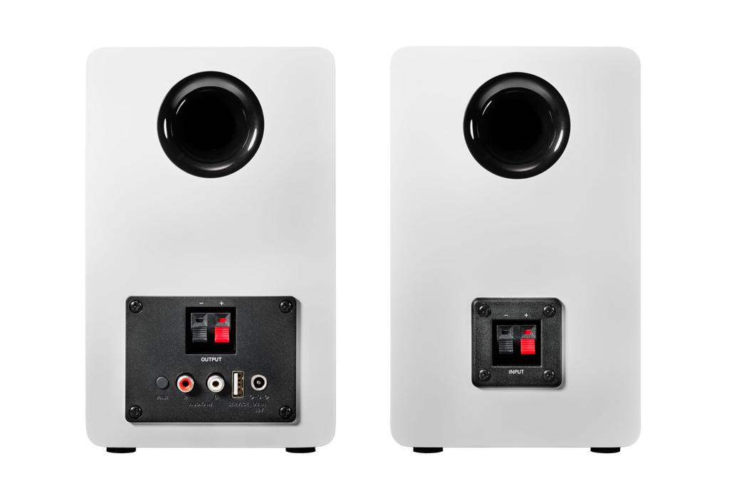 WH Active Speaker Bookshelf Speaker Record Player Bluetooth Speaker Compatible RCA Input Compatible PC TV Music White Audio-Technica AT-SP3X [Wired