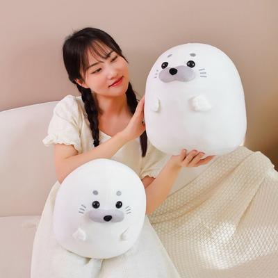 Cartoon Chubby Anime Seal Soft Hi Seal Sleep Pillow Funny Fluffy Stuffed Animal Home Decor