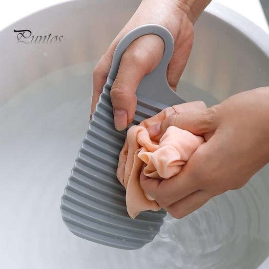 Plastic Washboard for Laundry Portable Mini with Convex Points, Compact Non-Slip Scrub Small Board Board, Hand-held Supplies Collars Cuffs Socks