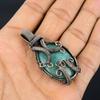 Aquamarine 999 Copper Wire Wrapped Pendant, Handmade Gemstone Pendant Jewelry, Gifts For Wife Brand New Pendant