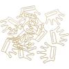 48pcs Metal Paper Clips Crown Shape Paperclips Decorative Bookmarks File Paper Documents - Crown