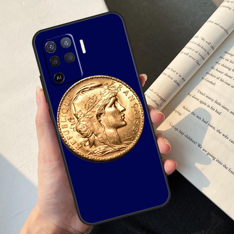

Money Dollars Coin Gold Case For Oppo A74 A57 A17 A77 A18 A38 A58 A78 A98 A54 A94 A80 A60 A40 A96 A76 A16 A15 A5 Pro OPPO A74 5G
