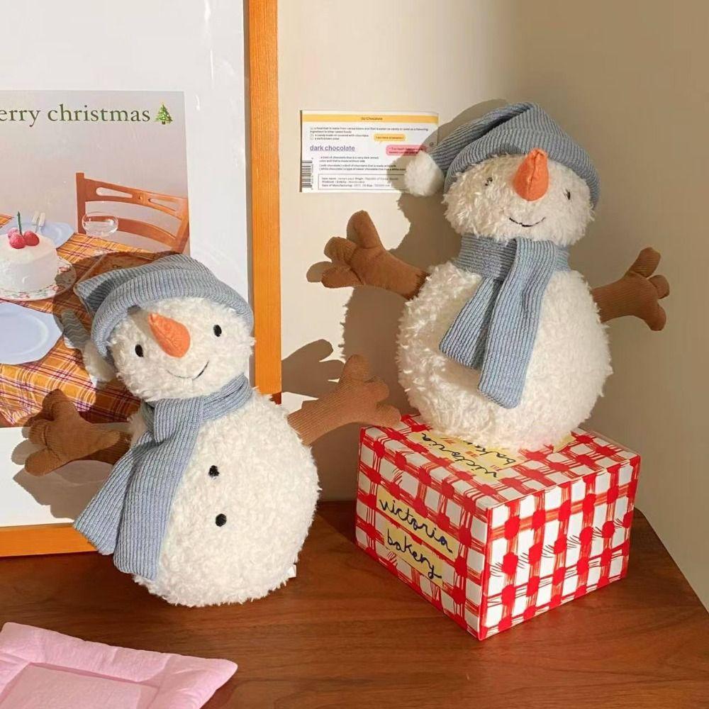 

Fluffy Sami Snowman Doll Plush Toy Soft Snowman Stuffed Doll Christmas Plush Toy Children s Gift