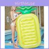Large Pineapple Inflatable Float Bed For Outdoor Pool Yellow And Red Eco-friendly Pvc Material 180*80*20cm