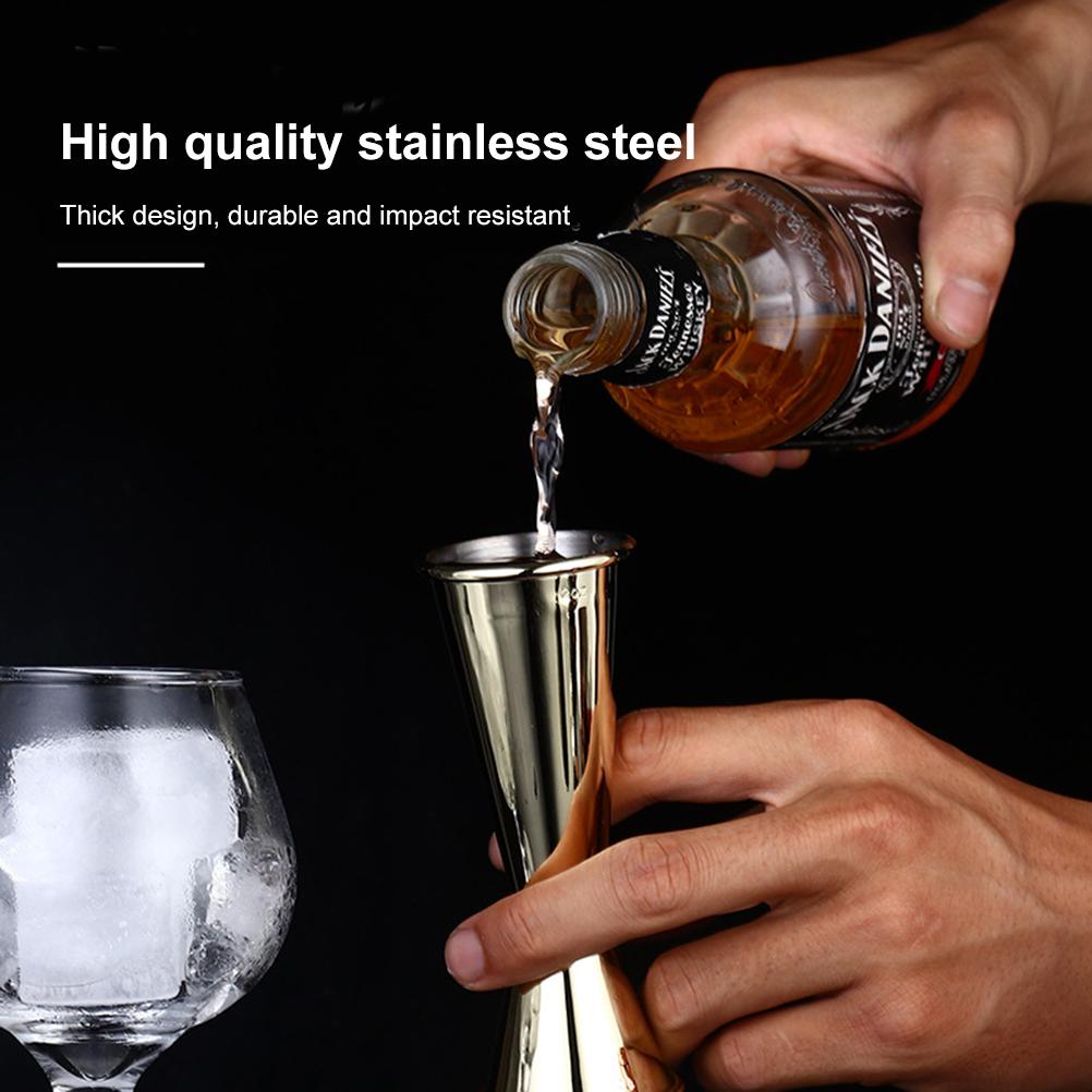 304 Stainless Steel Jigger 1oz 2oz Double Sided Measuring Cup for Cocktail Bar