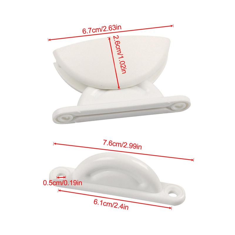 RV Door Stop Latch 2pcs Semi-Circular Limiter Catch For RV Door Damage Proof RV Door Stop Latch With Good Toughness