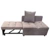Upholstered Bed Sofa Bed 3 In 1 Multifunctional Sofa Bed, Linen Fabric Sofa with Adjustable Backrest, Lounge Sofa for Small Spaces