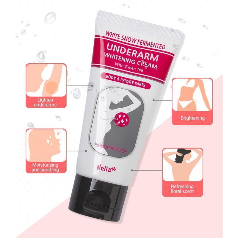 Nella - White Snow Fermented Underarm Whitening Cream With Green Tea