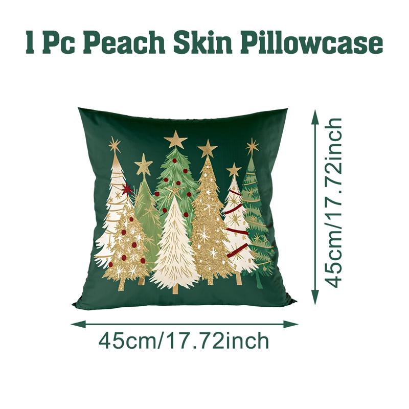 Christmas Pillow Cover Merry Christmas Party Decoration 2025 Xmas Christmas Tree Pillow Cover New Year Gift 2026
