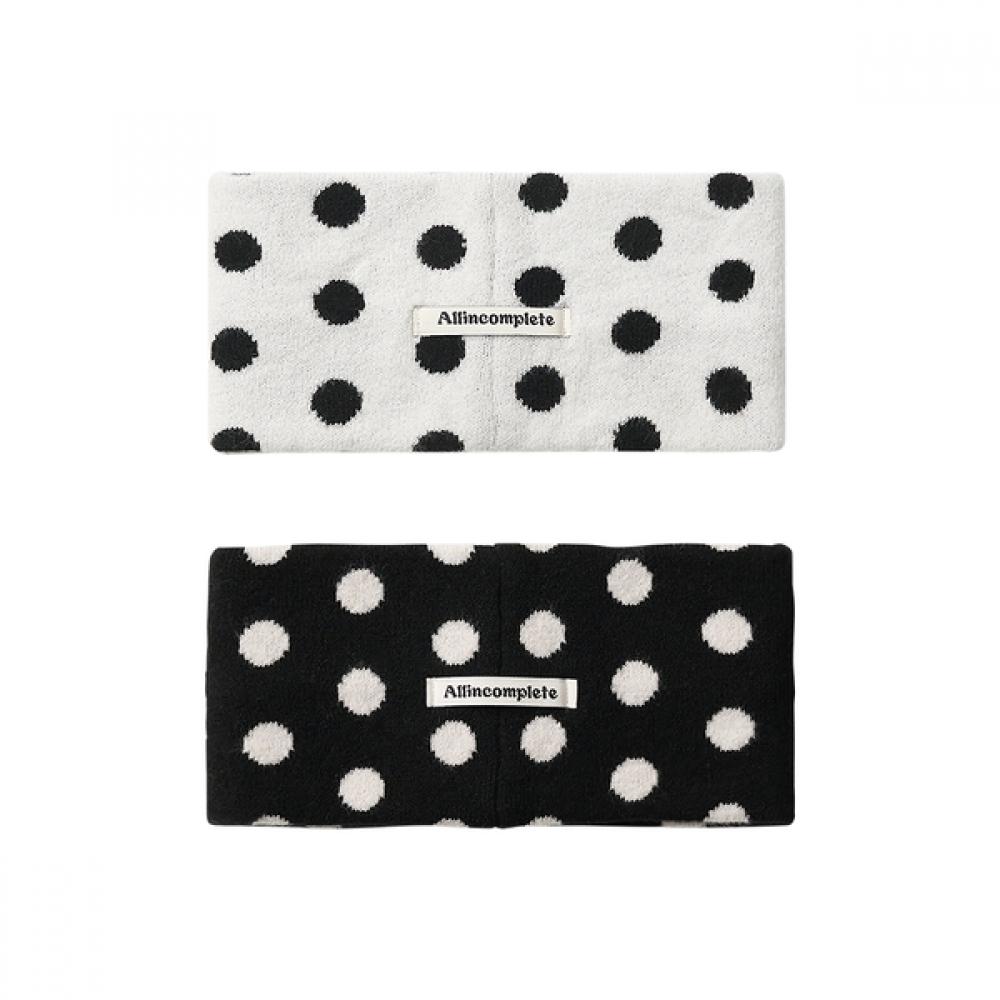 ALLINCOMPLETE Dot Pattern Hairband  2 Colors 