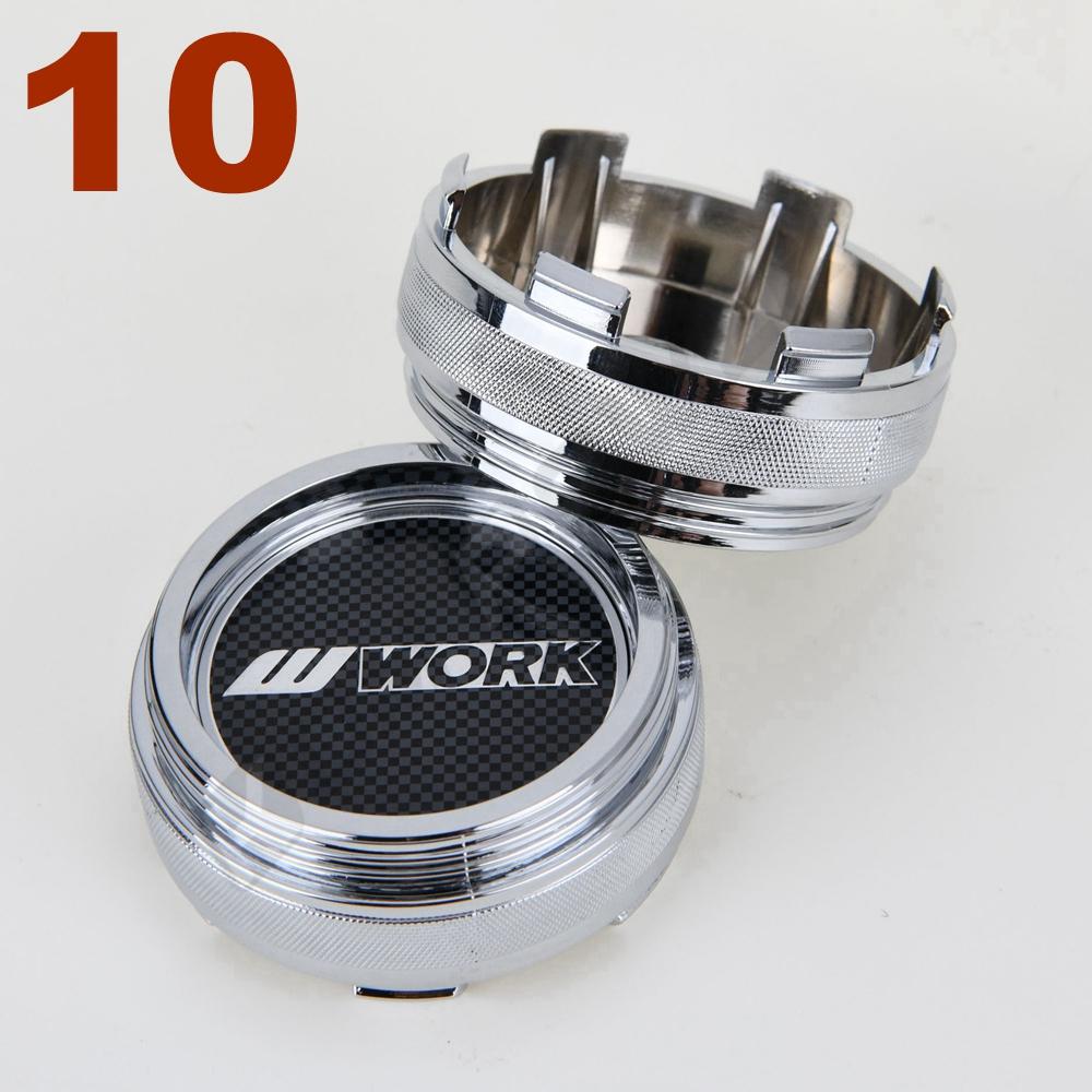 4PCS 61MM OD / 57.5MM ID Sport Rim Cap WORK EMOTION MEISTER VS Sticker Centre Cap Rim Wheel Cover Cap Hubcaps