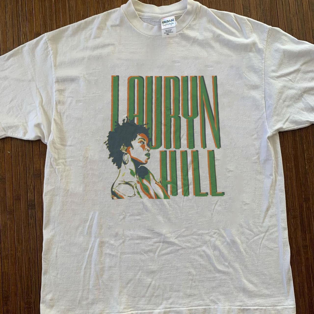Lauryn Hill Graphic white short sleeve T shirt Men Women Unisex Remake S