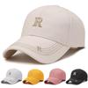 Unisex Large Brim Embroidered Baseball Cap - Stylish and Sun Protective Duckbill Hat