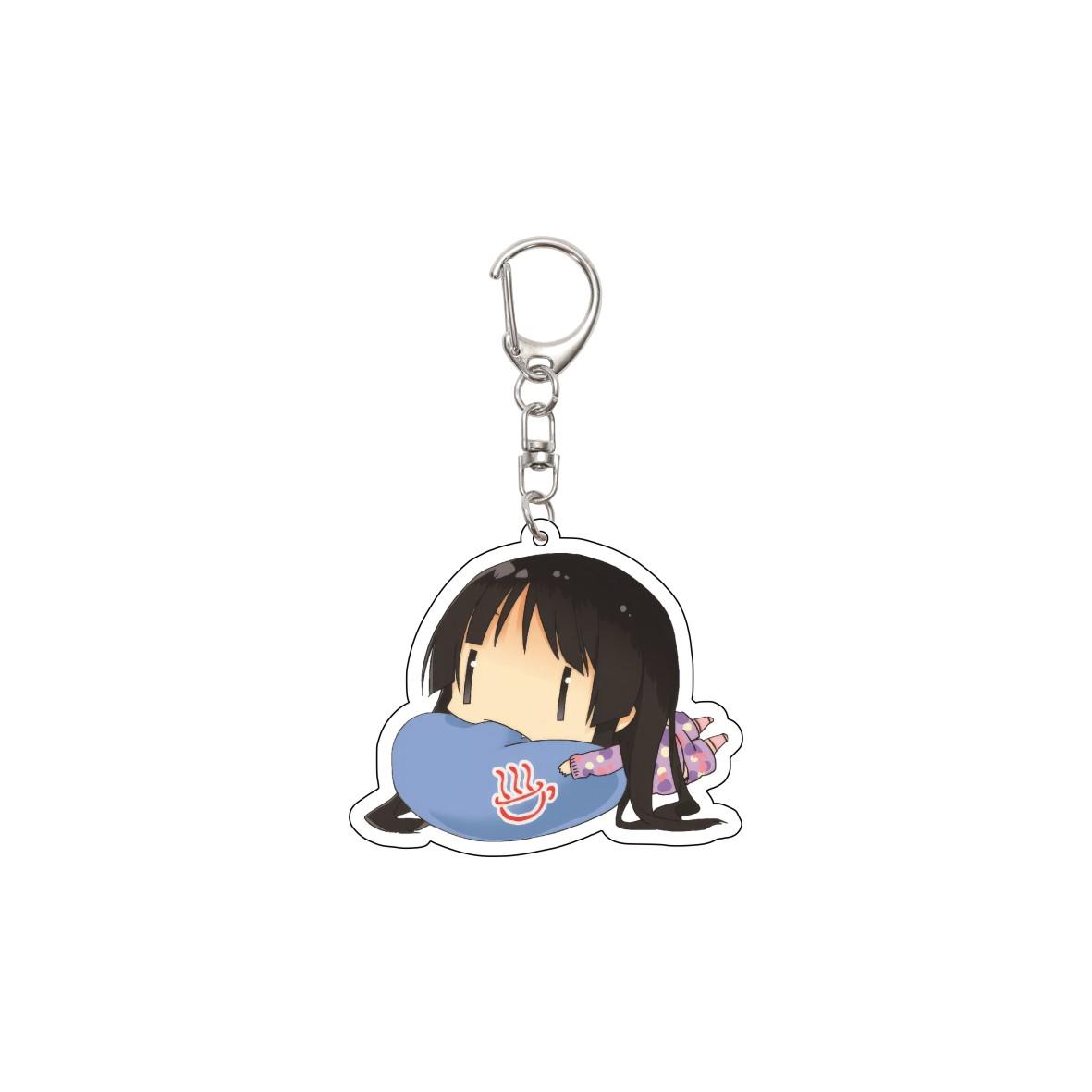 

55MM Anime K ON Keychain Hirasawa Yui/Akiyama Mio/Tainaka Ritsu/Kotobuki Tsumugi Key Chain Acrylic Model Plate Christmas Gifts 55mm