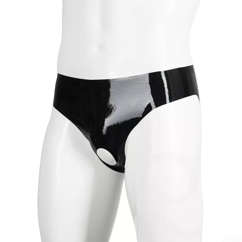 Slip 1*Lenjerie de corp Slip negru G-String Lenjerie deschisă Mărimea S-5XL