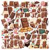 35pcs Chocolate Cookies Candy Sticker Waterproof Graffiti Computer Luggage Self Adhesive Personalized Stickers