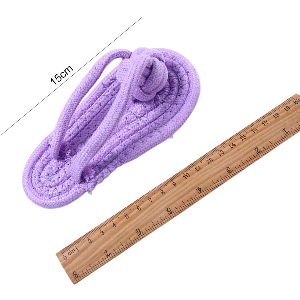 Wear Resisting Bite Resistance Dog Chew Knot Toy Dogs Accessories Pet Molar Rope Cat Slipper Toy
