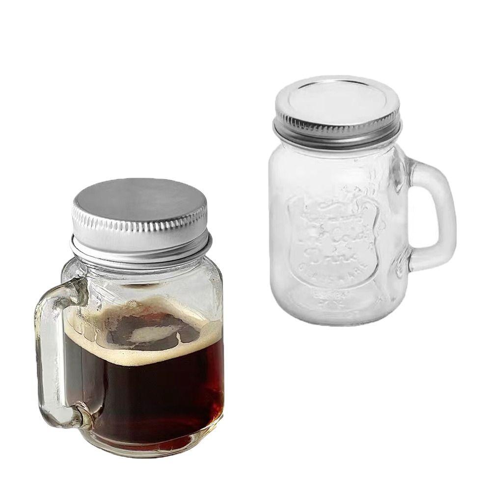 120ml Storage Glass Bottle Leakproof Coffee Milk Juice Bottle Home Party Bar