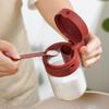 Dustproof Glass Spice Bottle Moisture-proof Spice Sorting Bottle 2 In 1 Salt Container  Kitchen