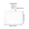 10pcs Universal Detachable Transparent Mobile Phone Lanyard Patch Phones Crossbody Strap Hanging Cord Replacement Gasket
