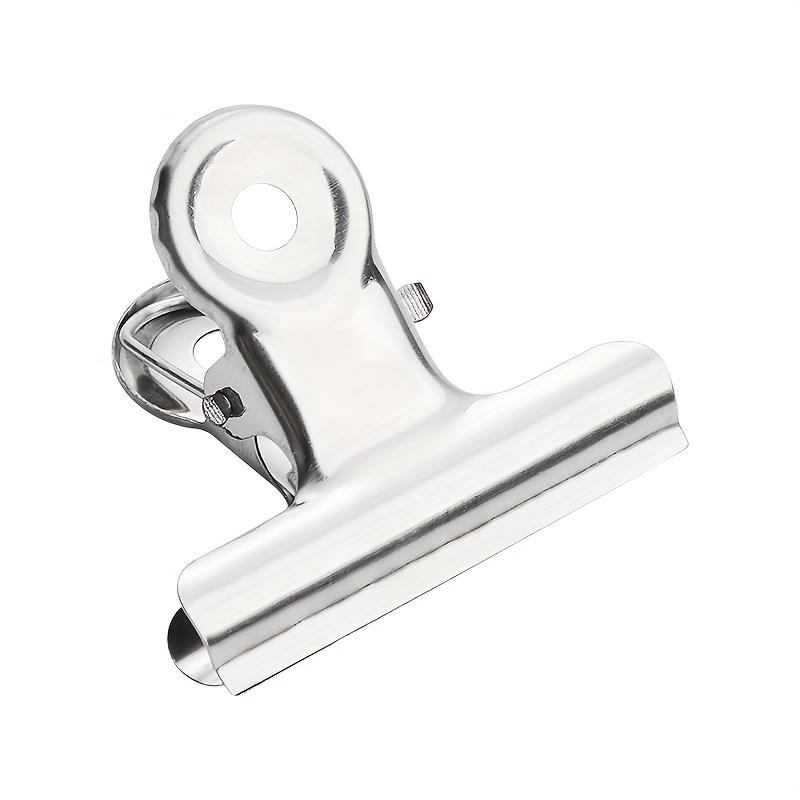 12 Pack Heavy Duty Stainless Steel Food Bag Sealing Clips - Reusable Multi-Purpose Clips for Kitchen, Office, School - Ideal Home Organiz