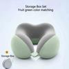 A Set of Ergonomic U-shaped Travel Pillows with Storage Bags - Slow Rebound Neck Support for Airplanes, Offices, and Cars - Mach