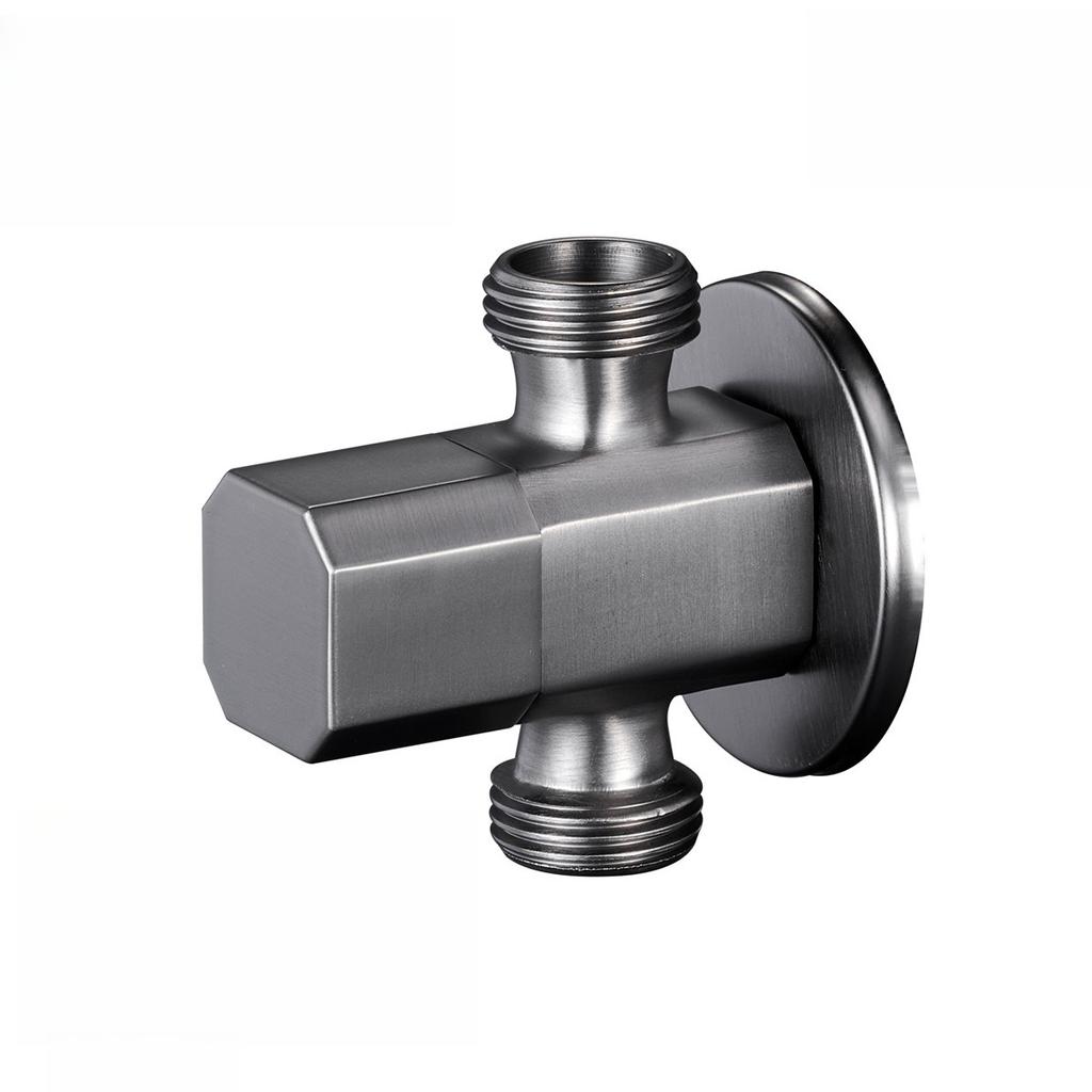 1/2'' European Triangle Valve Hot and Cold Water Stop Universal Retro Angle Valves All Copper Toilet Bathroom