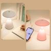 LED Mushroom Small Table Lamp Portable USB Charging Dimmable Flower Bud Lamp Bedroom Bedside Lamp