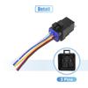 X AUTOHAUX JD2912 Relay with Wire for Automotive Pack of 5 Socket, 5-Pole, 40A, DC24V, Bundle, Universal, Waterproof, Use,