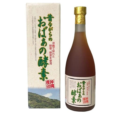 Old-Fashioned Grandma's Enzyme, 720ml X 1 Bottle, Squalane Honpo, Okinawa Grandma's Wisdom, Enzyme Drink Made with Naturally Fermented Wild Herbs, Veg