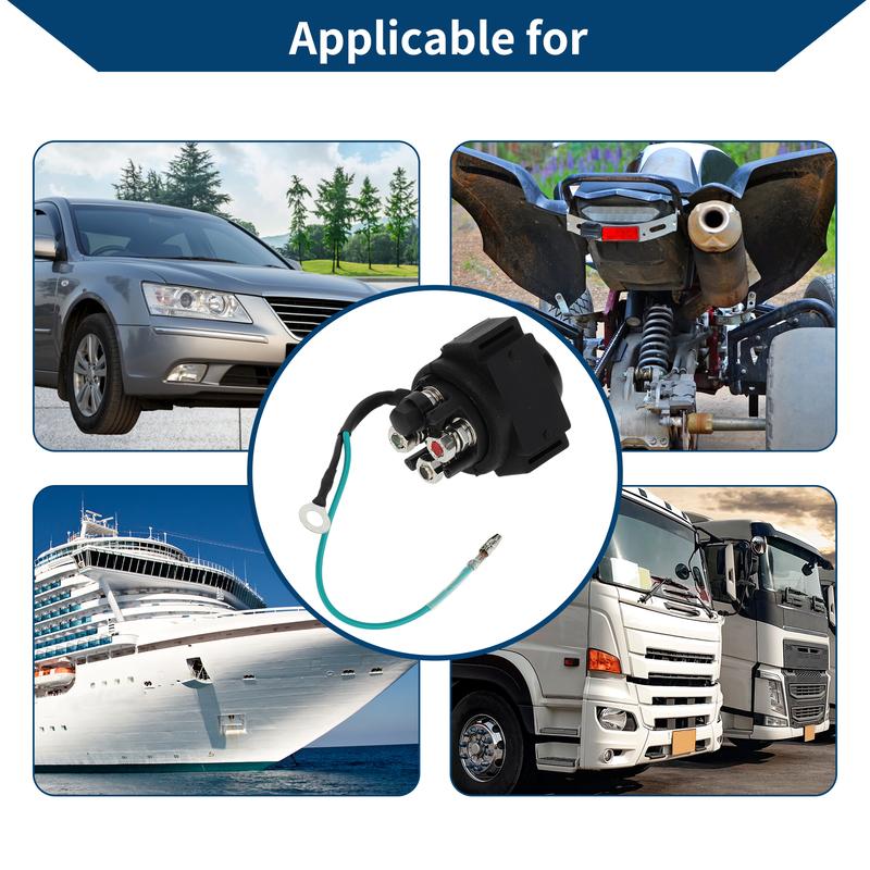 Motoforti Auto Relay for Yamaha 115-200 HP 91-04 Waterproof Car Relay with Harness Sockets for Suzuki 35-150hp 88-01