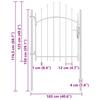 Garden Gate Woerden Steel 1 x 1.25 m White
