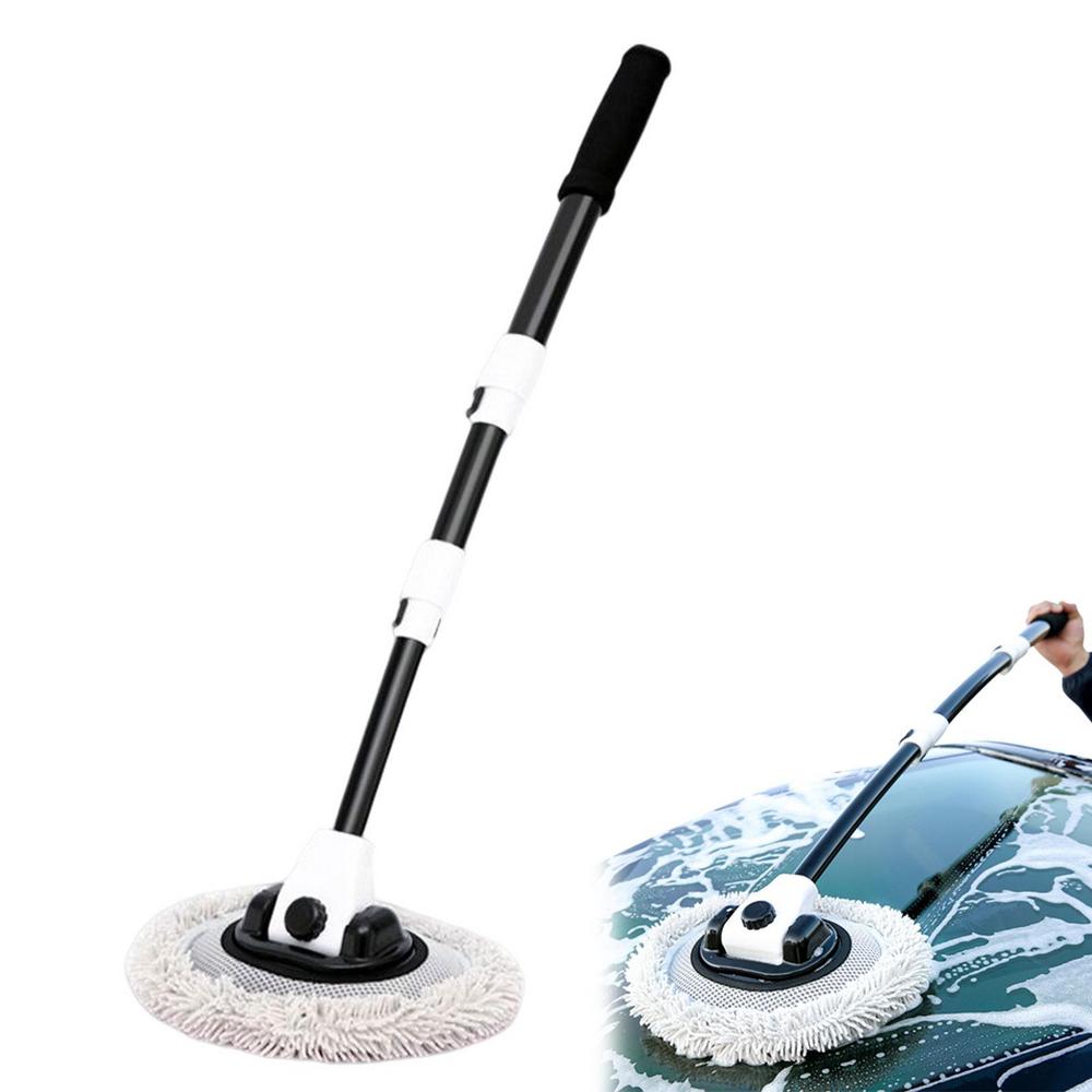 Car Cleaning Brush Car Washing Mop Scratch-Free Car Brushes With 3 Section Telescopic Rod Design Car Accessories