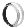 Universal Aluminium Alloy Portable Hollow Camera Bevel Lens Hood Shade Silver52mm