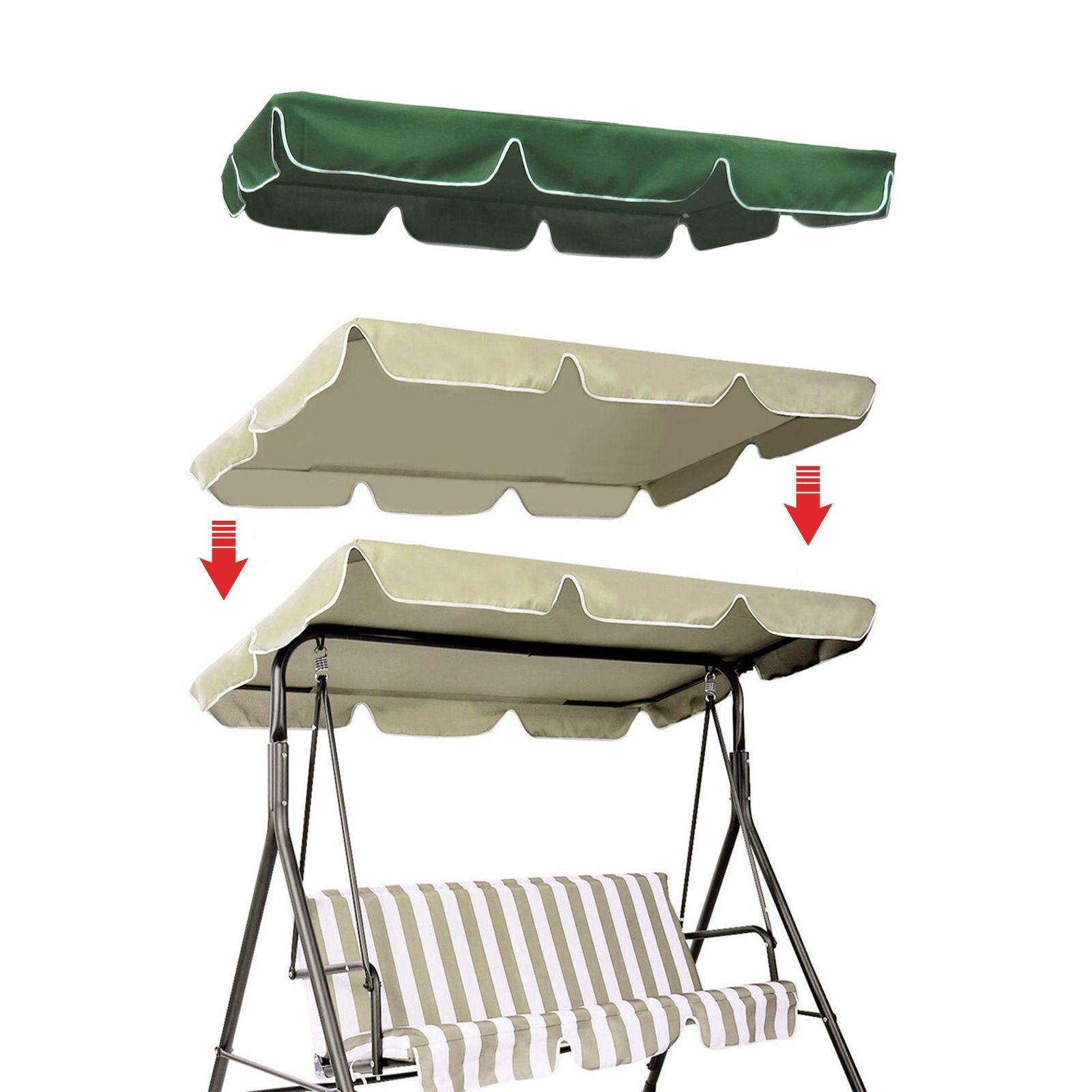 

Водонепроницаемый открытый верхний навес, верхняя крышка из ткани Оксфорд для качелей в саду, патио 195*125*15cm светло-бежевый