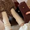 Fleece Knitted Socks for Women, Mid-calf Socks for Autumn and Winter, Thickened and Fleece for Warmth, Rabbit Fleece Long Socks, Pile Socks