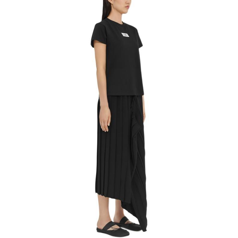 MM6 Maison Margiela Logo Patch Crewneck T Shirt Women's S52GC0327S24312-900