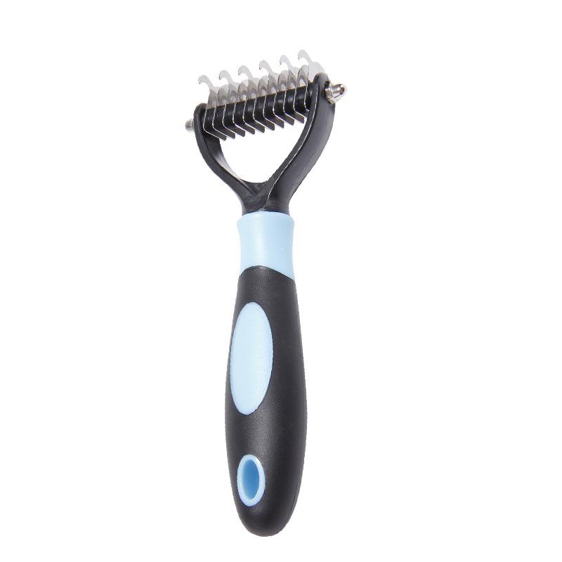 Double-Sided Detangling Comb for Dogs - Quickly Removes Loose Hair, Cleans, and Desheds.