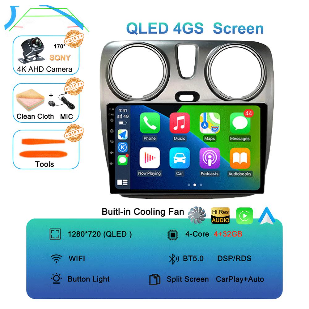 

Android 14 Carplay Auto WIFI+4G для Renault Lodgy Dacia Dokker 2012-2020 Видеоплеер Автомобильное Радио Мультимедиа Навигация GPS Стерео