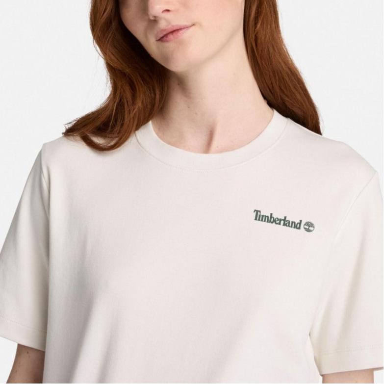 Timberland Urban Outdoor Solid Color Crew Neck Regular Sleeve T-Shirt Women Tops 0YH5JCM9