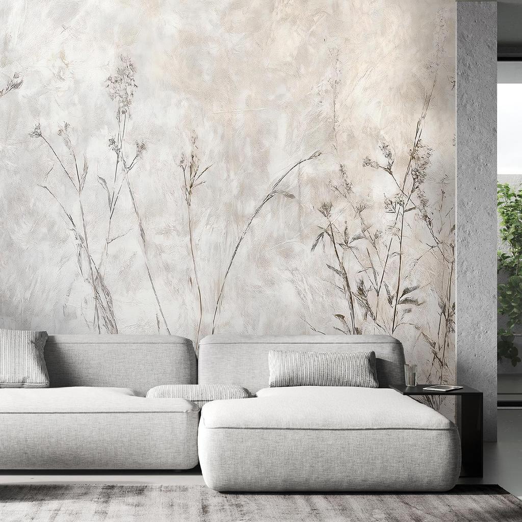 Fondo de pantalla Plantas grises en la niebla