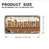 Souvenir Metal License Plate, Custom Auto Sign 15x30cm