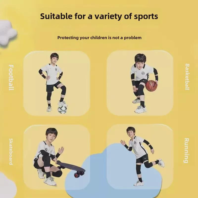 Children's Nylon Pad Set: Knee, Elbow, Wrist & Ankle for Sports & Dance